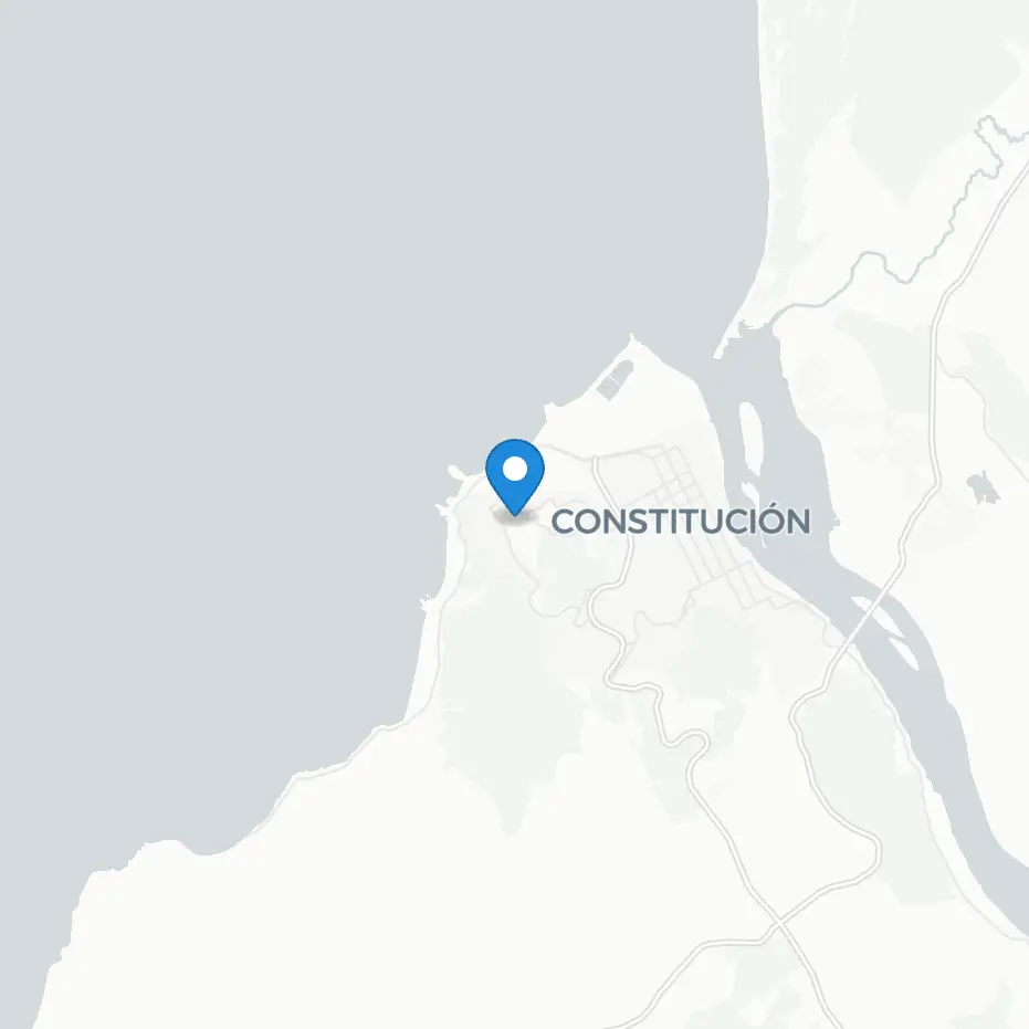Mapa de Constitución, Maule (ubicación aproximada)